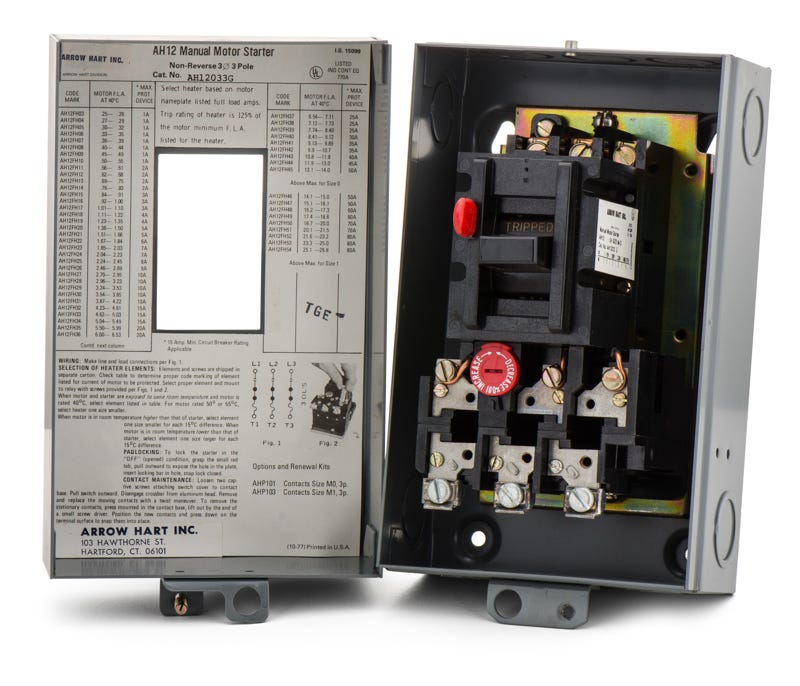 Arrow Hart AH12033G Manual Motor Starter