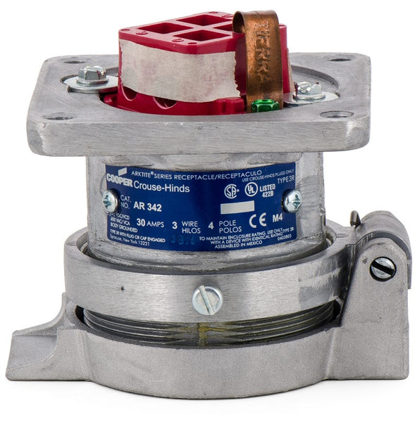 Crouse Hinds AR342 Presa Arktite 30A Amp 4 poli 3 fili 600V con