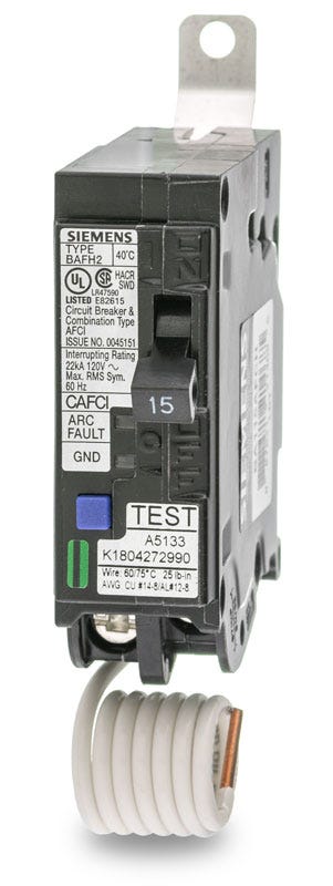 Siemens BA115AFCH 1 Pole Circuit Breaker