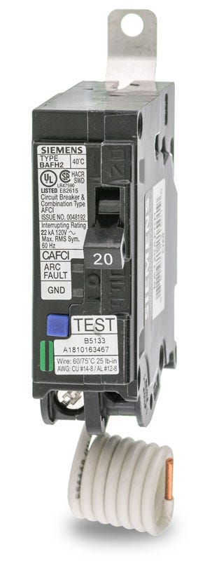 Siemens BA120AFCH 1 Pole Circuit Breaker