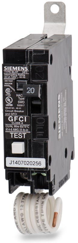Siemens BF120H 1 Pole Circuit Breaker