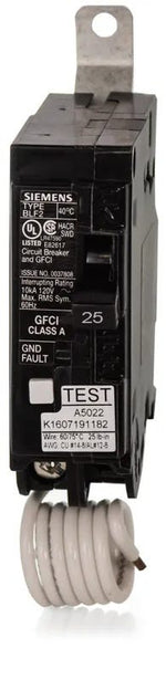 Siemens BF125A 1 Pole Ground Fault Circuit Breaker