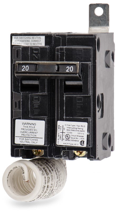 Siemens BG220 2 Pole Circuit Breaker