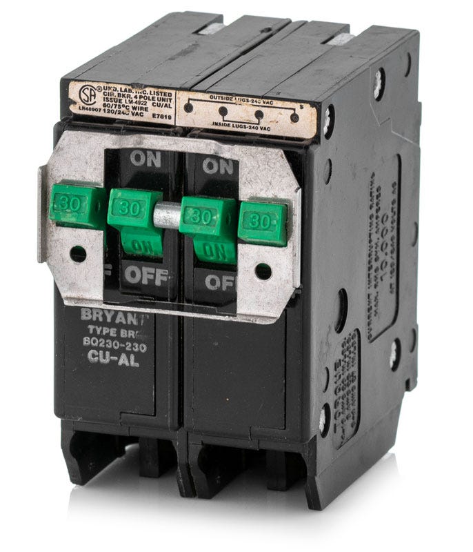 Eaton cutler hammer bq230230 quad circuit breaker superbreakers