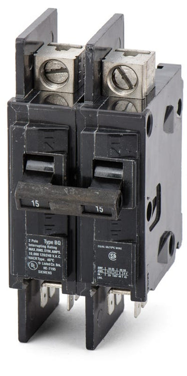 Siemens BQ2B015QX 2 Pole Circuit Breaker