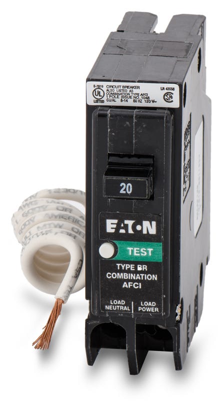 Eaton BRCAF120 1 Pole Combination Arc Fault Circuit Breaker