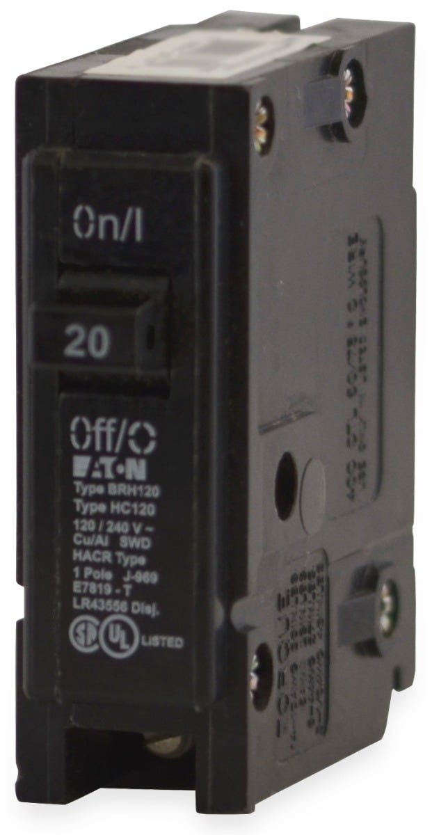 Eaton BRH120 1 Pole Circuit Breaker
