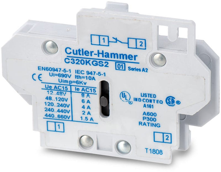 Eaton/Cutler-Hammer C320KGS2 Auxiliary Contact Block