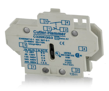 Eaton C320KGS3 Auxiliary Contact