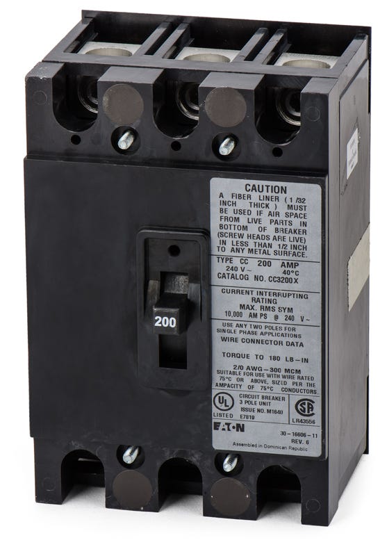 Eaton/Cutler-Hammer CC3200X 3 Pole Circuit Breaker