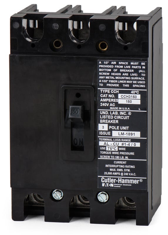 Eaton/Cutler-Hammer CCH3150 3 Pole Circuit Breaker