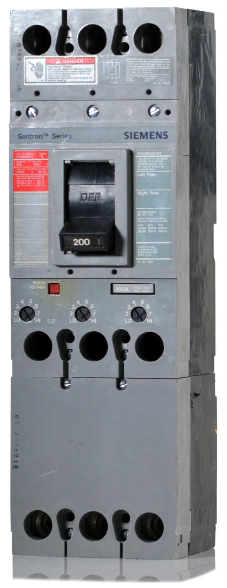 Siemens CFD63B200 3 Pole Circuit Breaker