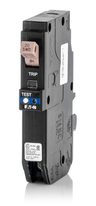 Eaton CHFAFGF120PN 1 Pole Dual Function Circuit Breaker