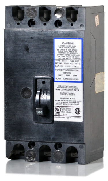 Eaton CHH3100H2X 3 Pole Circuit Breaker