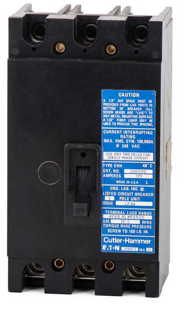 Eaton CHH3175 3 Pole Circuit Breaker