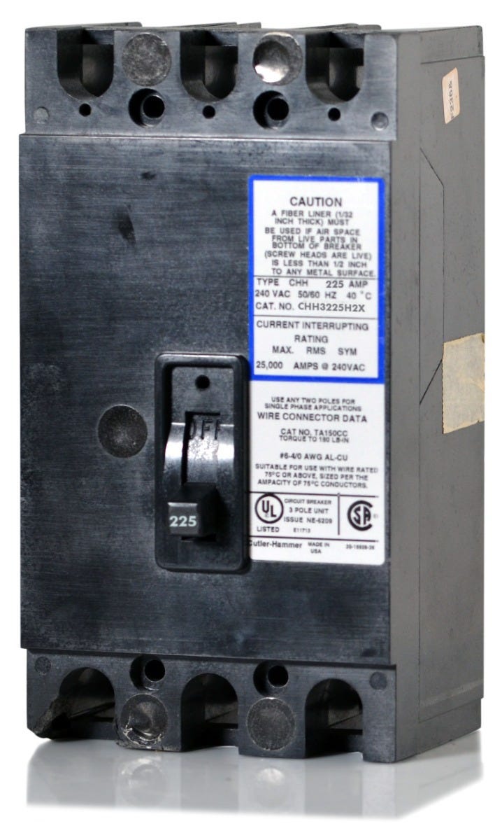 Eaton CHH3225H2X 3 Pole Circuit Breaker