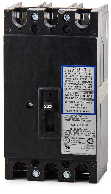 Eaton CHH3225H4X 3 Pole Circuit Breaker