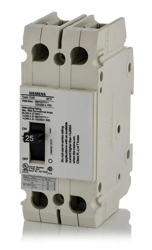 Siemens CQD225 2 Pole Circuit Breaker