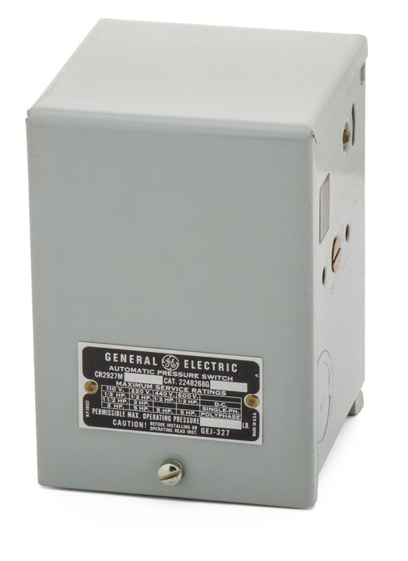 General Electric CR2927M8 Automatic Pressure Switch
