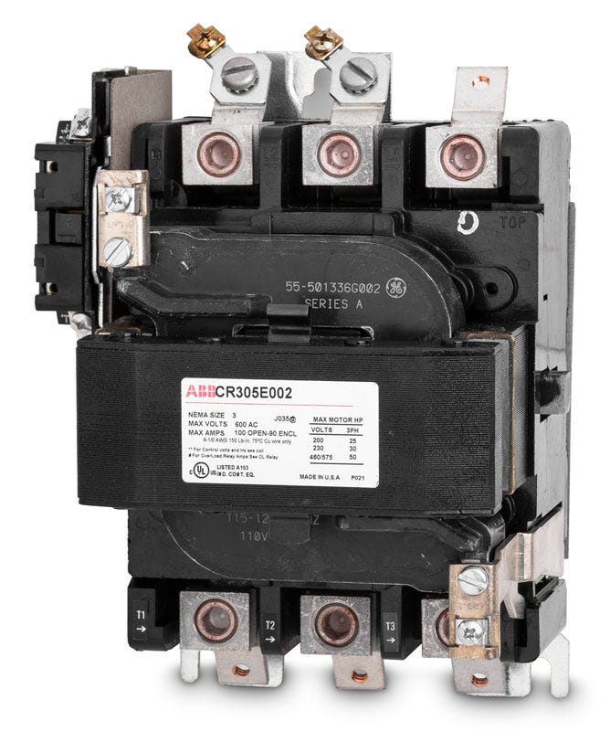 General Electric CR305E002 Non-Reversing Contactor