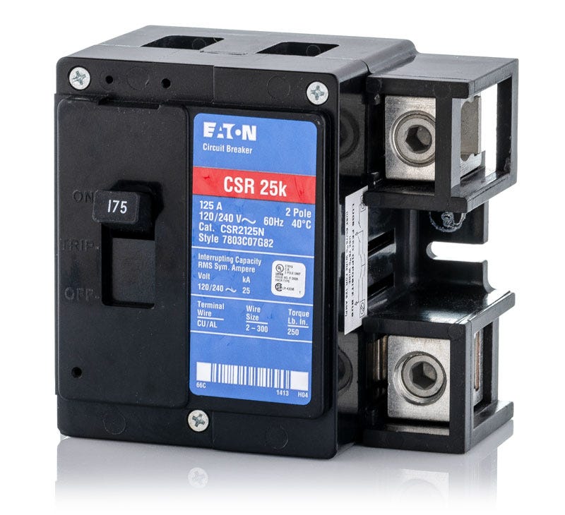 Eaton CSR2125N 2 Pole Circuit Breaker