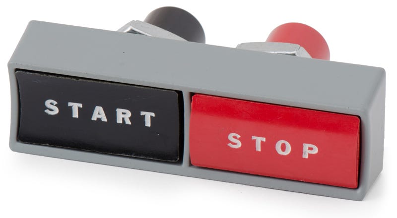 Telemecanique E11EPB Start / Stop Flush Push Button
