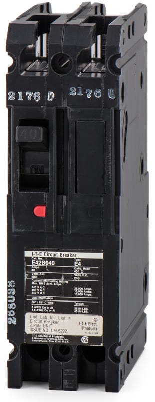 Siemens E42B040 2 Pole Circuit Breaker