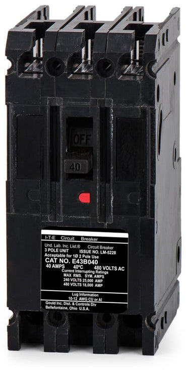 Siemens E43B040 3 Pole Circuit Breaker