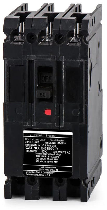 Siemens E43B090 3 Pole Circuit Breaker