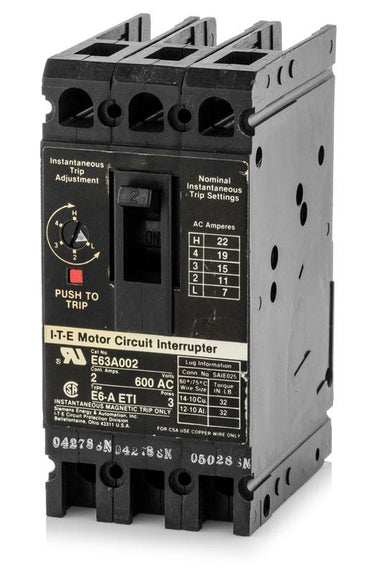 Siemens E63A002 3 Pole Circuit Breaker