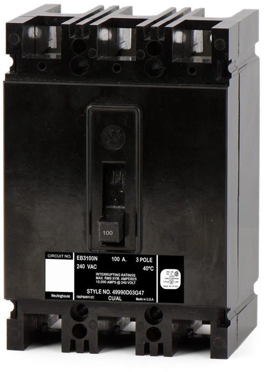 Westinghouse EB3100N 3 Pole Circuit Breaker