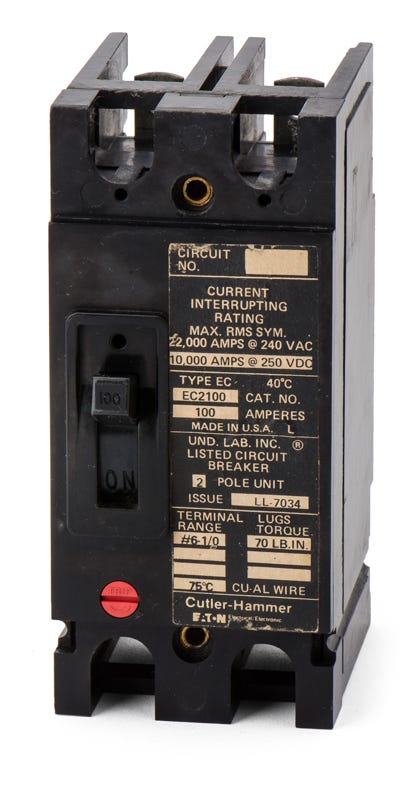 Eaton/Cutler-Hammer EC2100 2 Pole Circuit Breaker