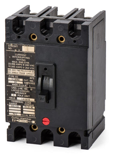 Eaton/Cutler-Hammer EC3060 3 Pole Circuit Breaker