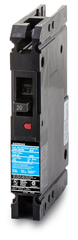 Siemens ED61B045 1 Pole Circuit Breaker