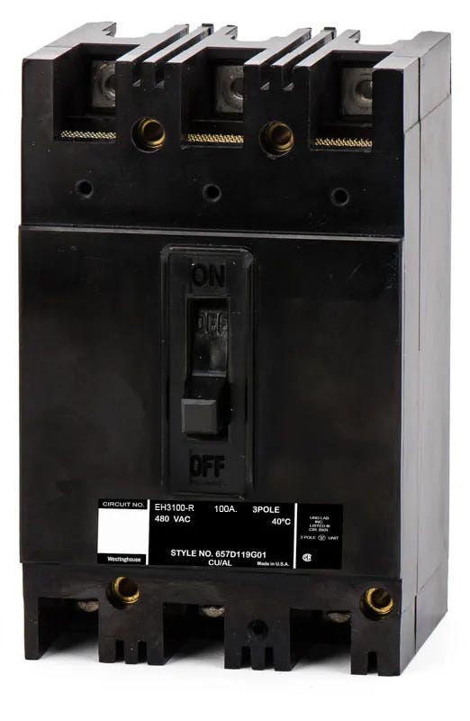 Eaton EH3100 3 Pole Circuit Breaker