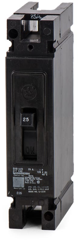Westinghouse EHB1025 1 Pole Circuit Breaker