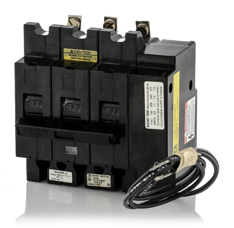 Square D EHB34100-1082 3 Pole Circuit Breaker