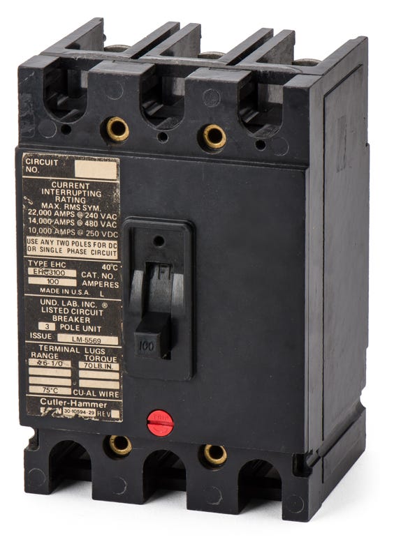 Eaton/Cutler-Hammer EHC3100 3 Pole Circuit Breaker