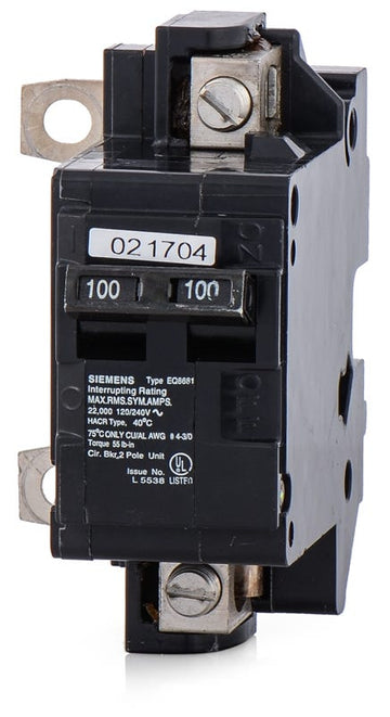 Siemens EQ8681 2 Pole Circuit Breaker