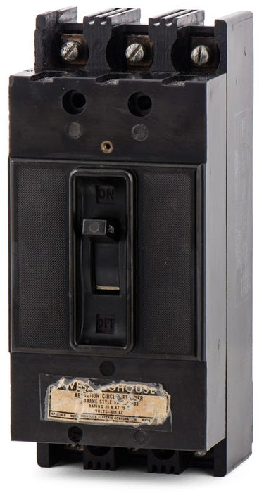 Westinghouse F3020 3 Pole Circuit Breaker
