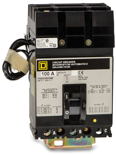 Square D FA341001042 3 Pole Circuit Breaker