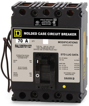 Square D FAL32070-1127 3 Pole Circuit Breaker