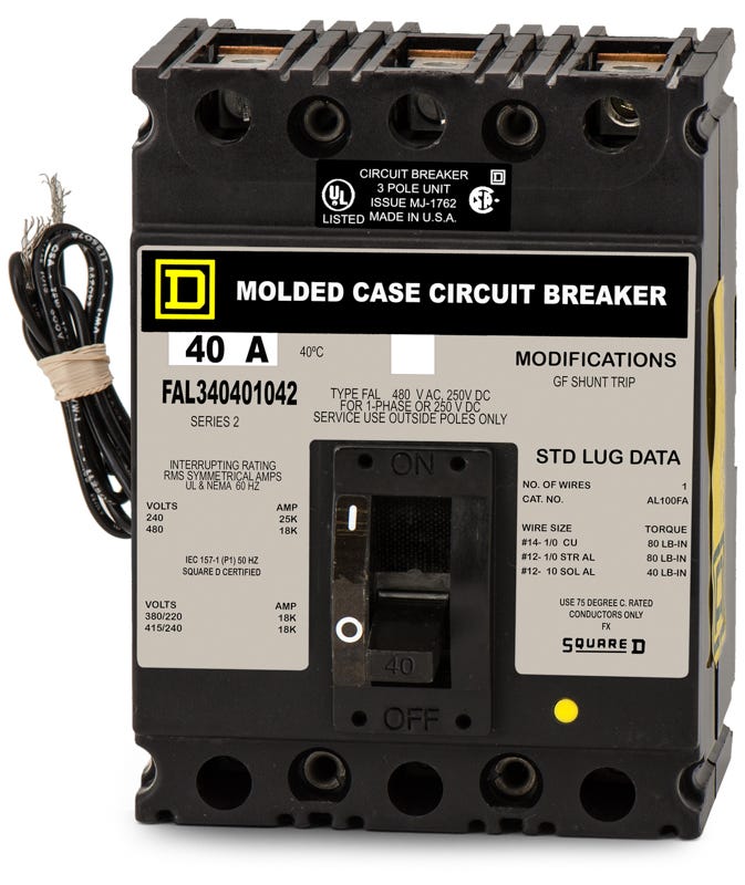 Square D FAL34040-1042 3 Pole Circuit Breaker