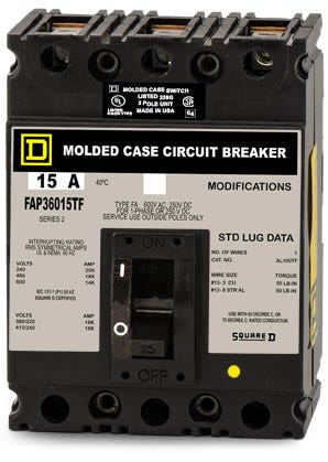 Square D FAP36015TF 3 Pole Circuit Breaker