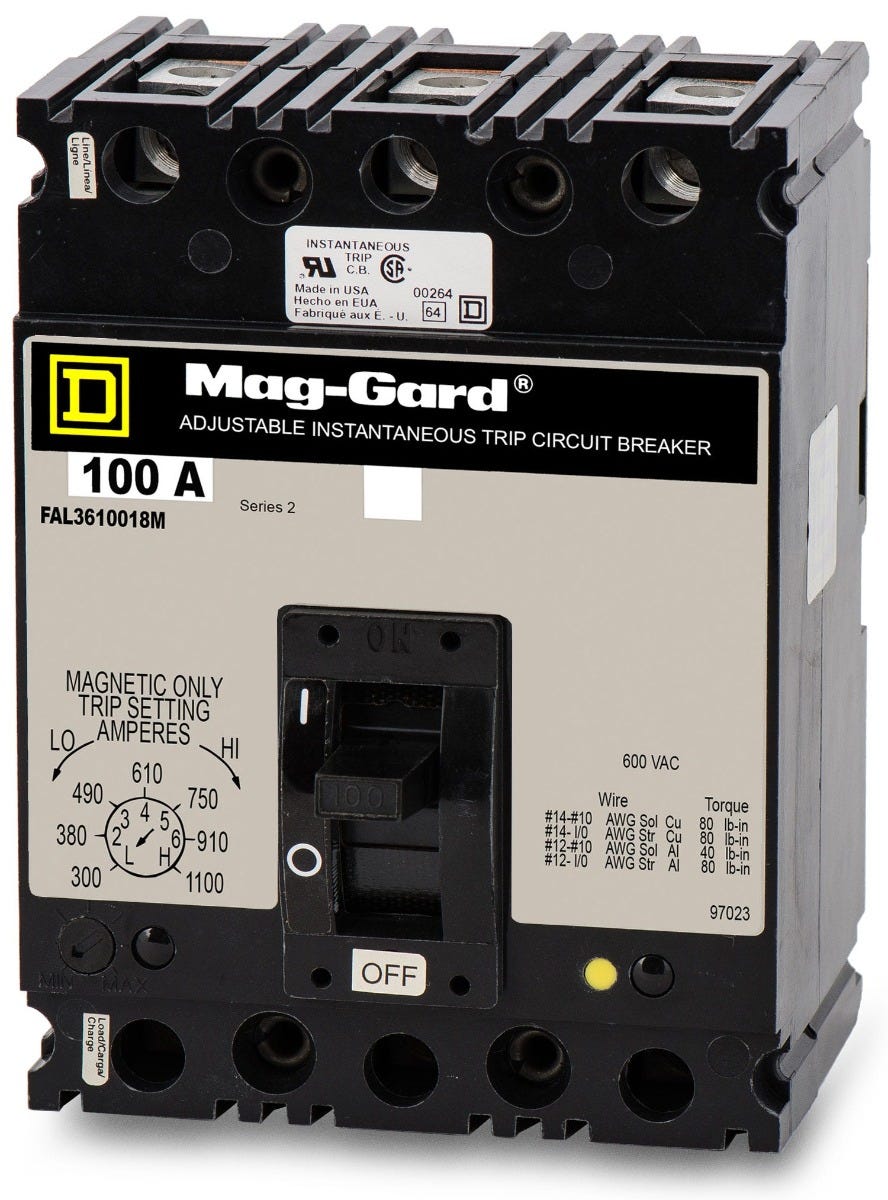 Square D FAP3610018M 3 Pole Circuit Breaker SuperBreakers