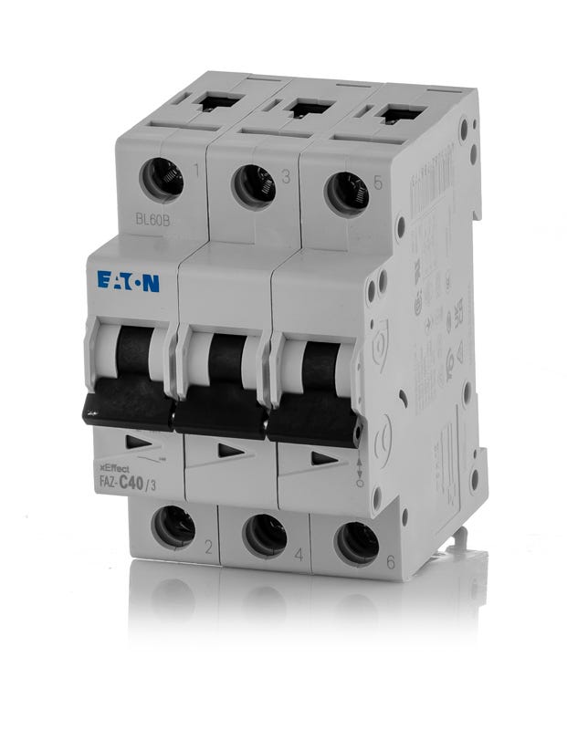 Eaton FAZ-C40/3 3 Pole Circuit Breaker