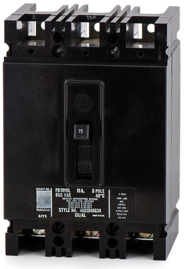 Eaton/Cutler-Hammer FB3015 3 Pole Circuit Breaker