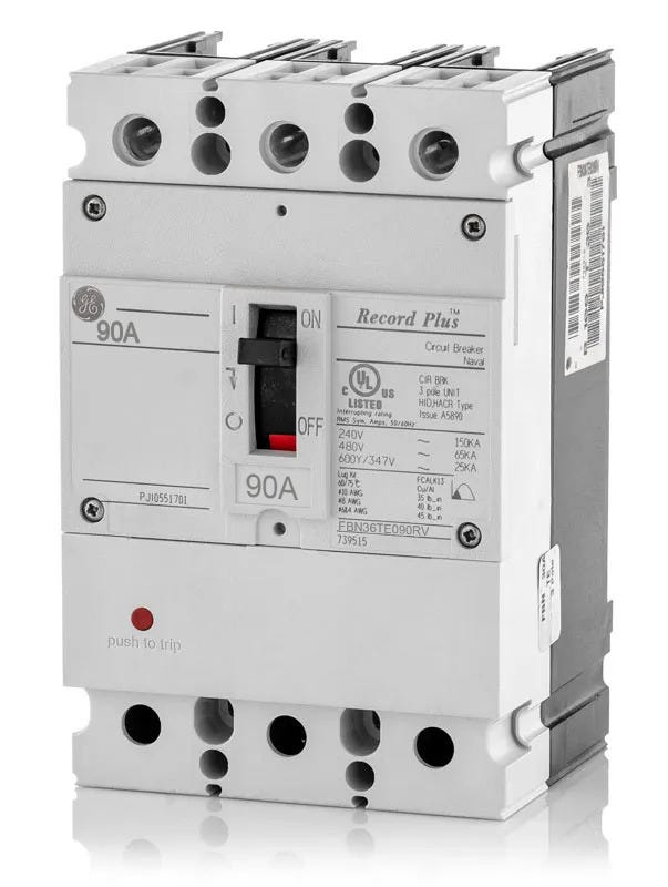 General Electric FBN36TE090RV 3 Pole Circuit Breaker