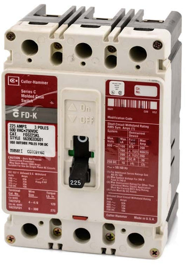 Eaton/Cutler-Hammer FD3225KL 3 Pole Circuit Breaker