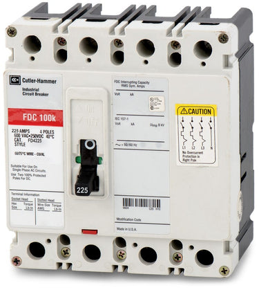 Eaton FD4225 4 Pole Circuit Breaker